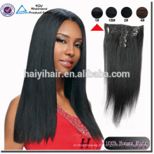 2016 Nouvelle Arrivée Vente Chaude Fin Épais Double Dessiné Remy Clip En Extensions de Cheveux